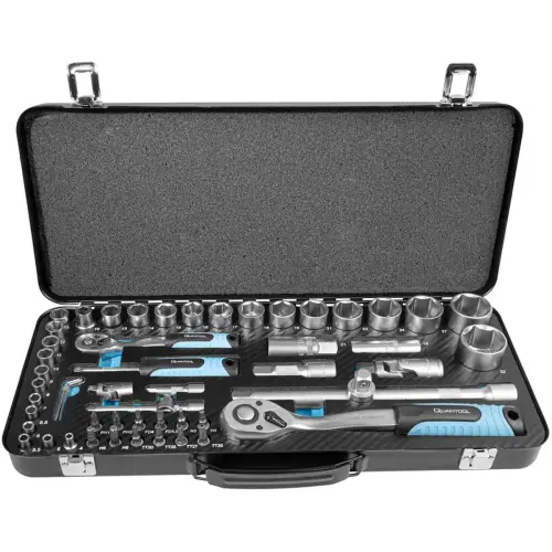 Jeu de douilles & embouts, coffret de 56 pi&egrave;ces - Quantool photo du produit