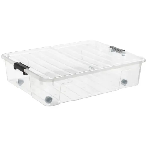 Bo&icirc;te de rangement HOME BOX BEDROLLER XL, 49 L - Plast Team photo du produit