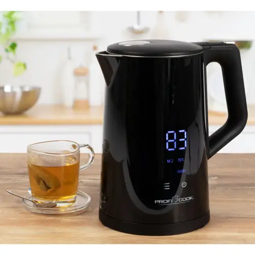 Bouilloire PC-WKS 1243, 1,7 litre, noir - Profi Cook photo du produit