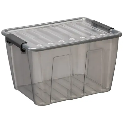 Boîte de rangement HOME BOX, 15 L, gris - Plast Team photo du produit