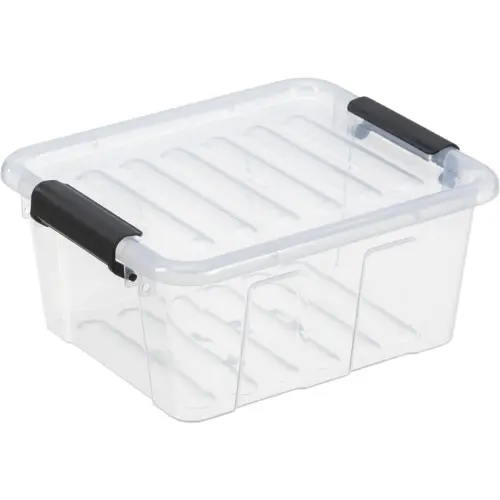 Boîte de rangement HOME BOX, 3 L, transparent - Plast Team photo du produit