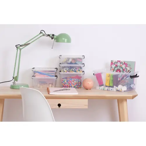 Boîte de rangement HOME BOX, 3 L, transparent - Plast Team photo du produit