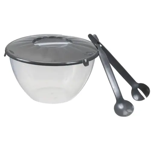 Saladier avec couverts à salade, 7 litres - Plast Team photo du produit