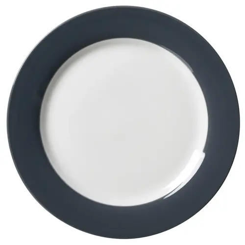 Assiette plate DOPPIO ANTHRACITE, 270 mm - Ritzenhoff & Breker photo du produit