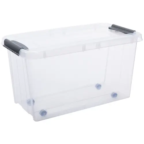 Boîte de rangement PROBOX à roulettes, 70 litres - Plast Team photo du produit