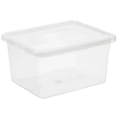 Bo&icirc;te de rangement BASIC BOX, 15 litres - Plast Team photo du produit