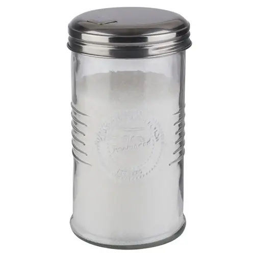 Sucrier doseur OLD FASHIONED, acier inoxydable/verre - APS photo du produit