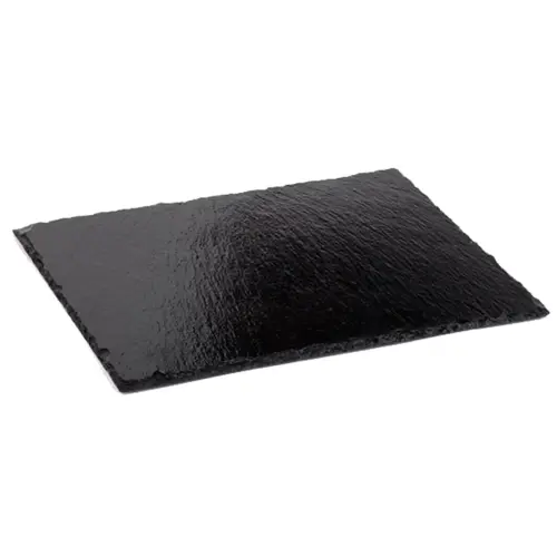 Plat en ardoise naturelle, L530 x P325 mm, anthracite - APS photo du produit