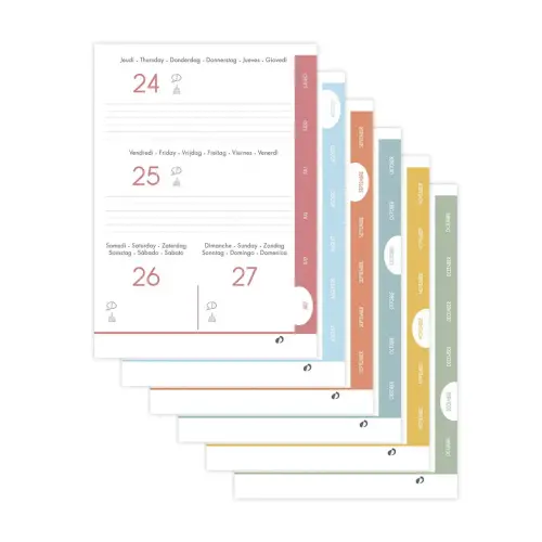 Agenda année scolaire 2026-2027 Eurotextagenda - Journalier Multilingue - Cities Bangkok - 12 mois de août à juillet - 12x17 cm - Quo Vadis photo du produit