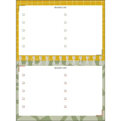 Agenda perp&eacute;tuel spiral&eacute; - Semainier Horizontal Fran&ccedil;ais - Eterny Carreaux - Perp&eacute;tuel - 12x17 cm - Papier Clairefontaine blanc - Fabrication fran&ccedil;aise - Quo Vadis photo du produit