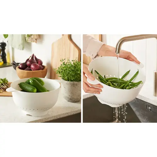 Passoire/&eacute;gouttoir, blanc - Gastromax photo du produit