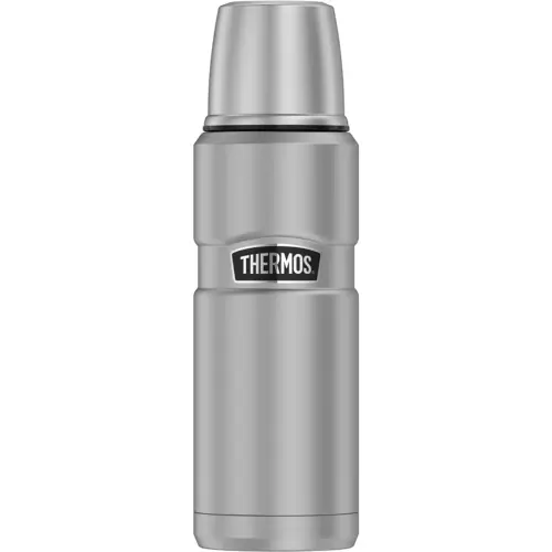 Bouteille isotherme STAINLESS KING, 0,47 l, gris - Thermos photo du produit