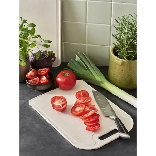 Planche &agrave; d&eacute;couper BIO, 350 x 250 mm, cr&egrave;me - Gastromax photo du produit