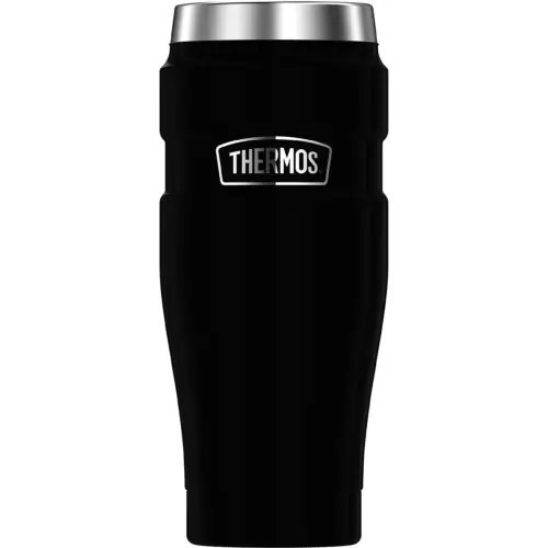 Gobelet isotherme STAINLESS KING, 0,47 l, noir - Thermos photo du produit