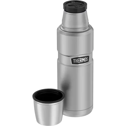Bouteille isotherme STAINLESS KING, 1,2 litre, argent - Thermos photo du produit