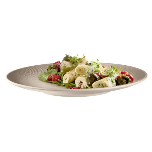 Assiette plate NERO, diam&egrave;tre 260 mm, sable - APS photo du produit