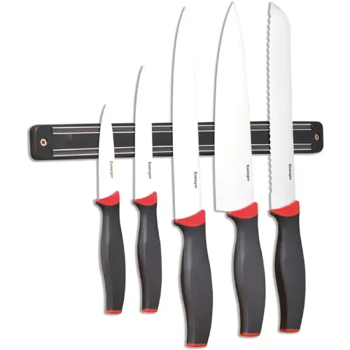 Bloc de couteaux, 5 pi&egrave;ces, avec barre magn&eacute;tique - Esmeyer photo du produit