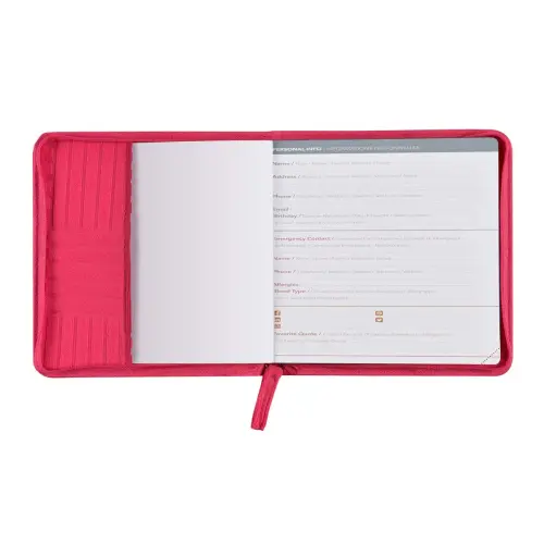 Agenda ann&eacute;e scolaire 2026-2027 Ex&eacute;cutif Septembre Color - Semainier Planning Multilingue - Th&eacute;a Rose - 13 mois de ao&ucirc;t &agrave; ao&ucirc;t - 16x16 cm - Papier Clairefontaine blanc - Quo Vadis photo du produit