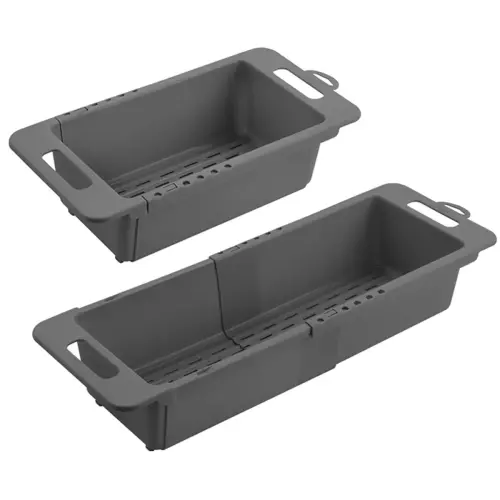 &Eacute;gouttoir Drain-Flex, extensible, plastique, gris - Metaltex photo du produit