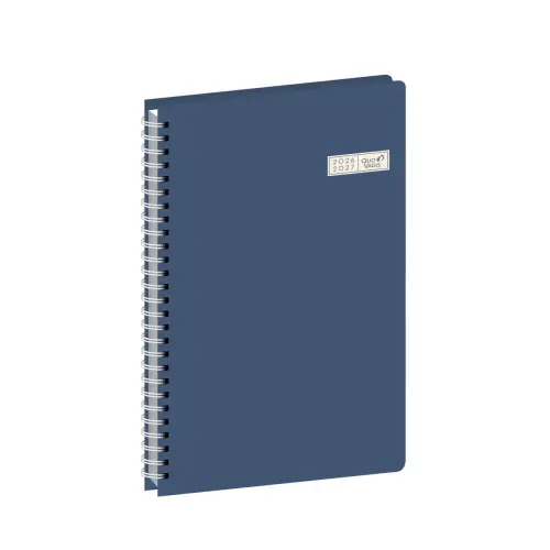 Agenda ann&eacute;e scolaire spiral&eacute; 2026-2027 Ministre S Septembre - Semainier Planning Fran&ccedil;ais - Egeo - 13 mois de ao&ucirc;t &agrave; ao&ucirc;t - Blanc - 16x24 cm - Quo Vadis photo du produit
