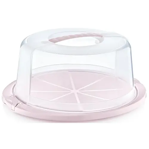 Cloche à gâteau 'ricardo', rond, rose - Keeeper photo du produit