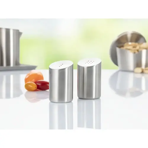 Kit sali&egrave;re et poivrier VISTA, argent - Esmeyer photo du produit