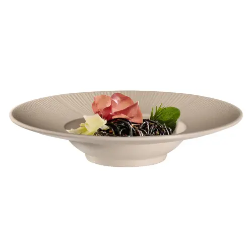 Assiette à pâtes NERO, diamètre 290 mm, sable - APS photo du produit