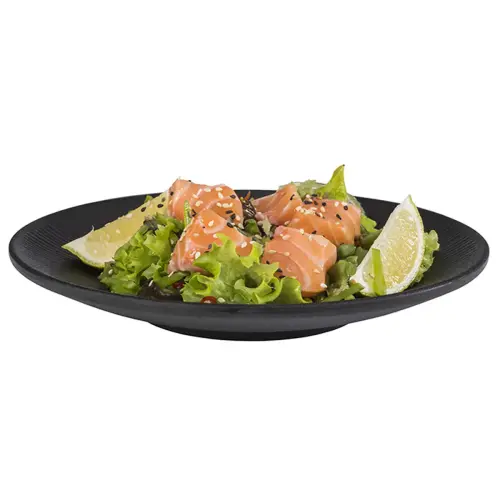 Assiette plate NERO, diamètre 420 mm, noir - APS photo du produit