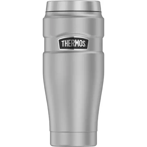 Gobelet isotherme STAINLESS KING, 0,47 l, bleu fonc&eacute; - Thermos photo du produit