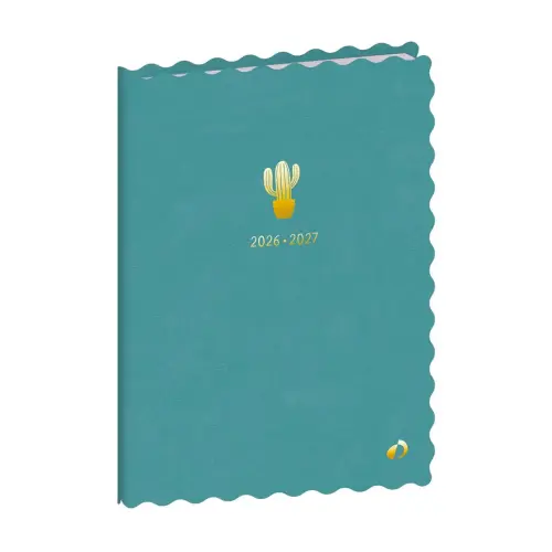 Agenda année scolaire 2026-2027 Universitaire Color - Semainier Planning Multilingue - Festy Vert - 13 mois de août à août - 10x15 cm - Quo Vadis photo du produit