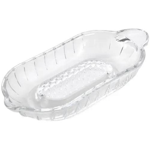 Râpe de cuisine, en verre, transparent - Metaltex photo du produit