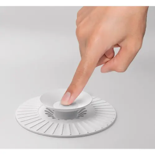 Bouchon d'&eacute;vier universel, silicone, blanc - Metaltex photo du produit