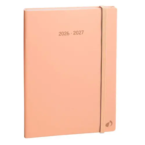 Agenda année scolaire 2026-2027 Ministre Septembre Color - Semainier Planning Multilingue - Pastel Orange - 13 mois de août à août - 16x24 cm - Quo Vadis photo du produit