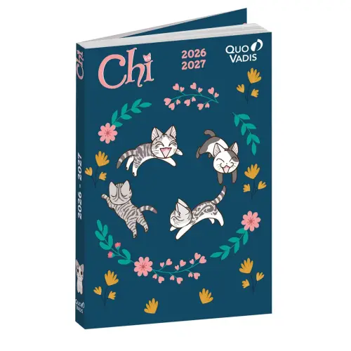 Agenda année scolaire 2026-2027 Eurotextagenda - Journalier - Multilingue - Chi liberty - 12 mois de août à juillet - 12x17 cm - Quo Vadis photo du produit