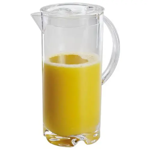 Pichet à jus de fruit avec couvercle, 2 l, transparent - APS photo du produit
