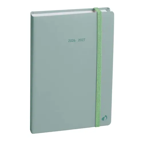 Agenda année scolaire 2026-2027 Universitaire Color - Semainier Planning Multilingue - Pastel Vert clair - 13 mois de août à août - 10x15 cm - Quo Vadis photo du produit