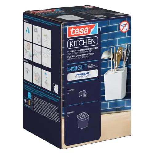 Pot à ustensiles, blanc - Tesa photo du produit