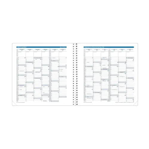 Agenda année scolaire spiralé avec répertoire 2026-2027 Exécutif S Septembre - Semainier Planning Français - Club - Beige - 13 mois de août à août - 16x16 cm - Quo Vadis photo du produit