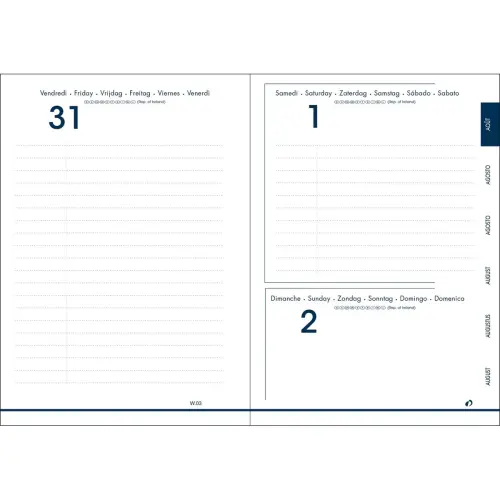 Agenda année scolaire 2026-2027 Eurotextagenda 15 - Journalier - Multilingue - Galaxy - Rose - 12 mois de août à juillet - 10x15 cm - Quo Vadis photo du produit