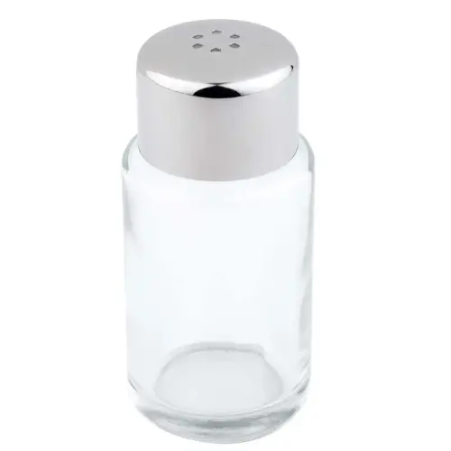 Sali&egrave;re/poivri&egrave;re, verre/acier inoxydable, 6 trous - APS photo du produit