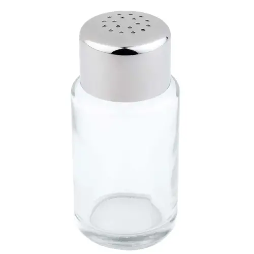 Sali&egrave;re/poivri&egrave;re, verre/acier inoxydable, 6 trous - APS photo du produit