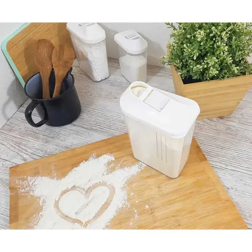 Boîte verseuse 'paola', 1,5 L, blanc / transparent - Keeeper photo du produit
