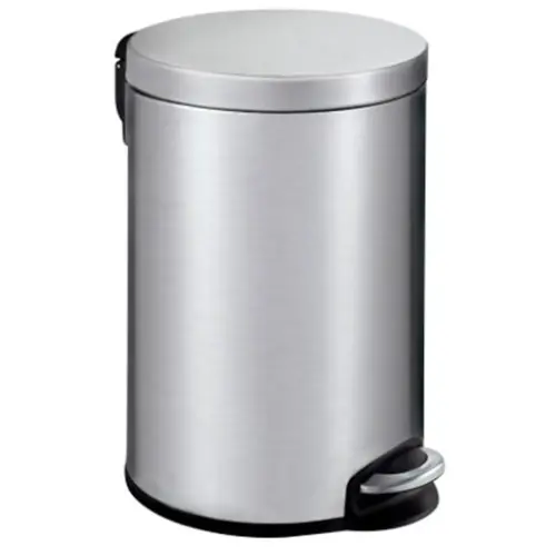 Seau p&eacute;dale -12L INOX MAT photo du produit