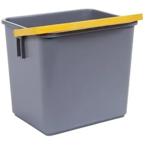 Seau 6L GRIS anse YELLOW photo du produit