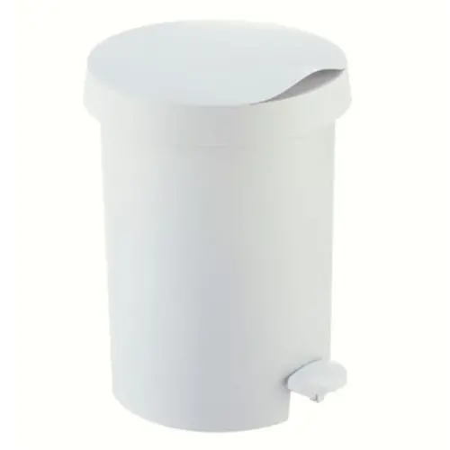 Poub. à péd. en plast 5L BLANC photo du produit