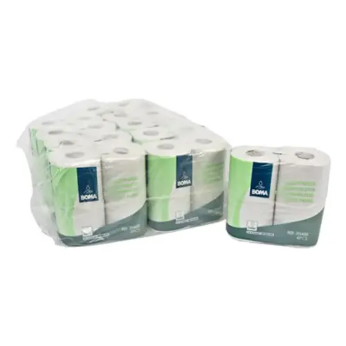 Rouleaux de papier toilette 2 plis 400f - Boma photo du produit