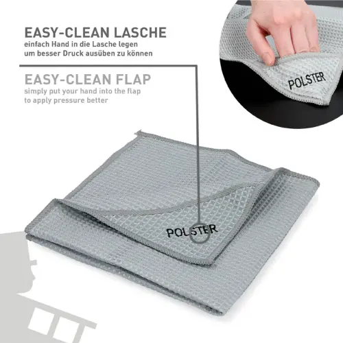 NIGRIN chiffon en microfibres, pour coussins, chiffon en photo du produit