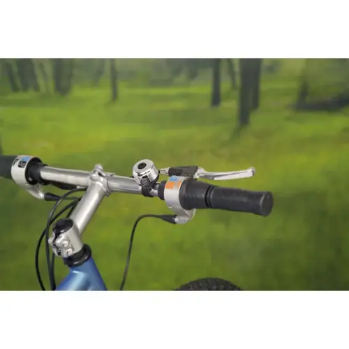 Sonnette de guidon pour vélo - Noir/argent - Fischer photo du produit