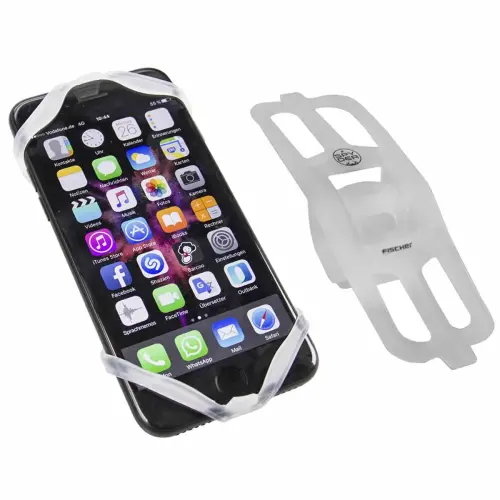 Support smartphone pour vélo en silicone - Blanc - Fischer photo du produit