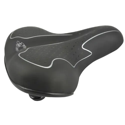 Selle pour vélo de randonnée Elastomer - Noir/blanc - Fischer photo du produit